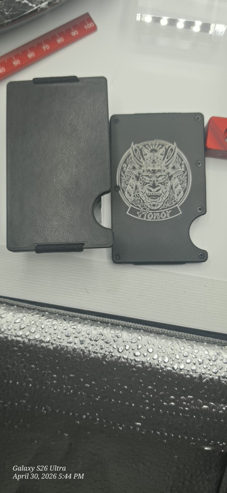 Custom Metal Wallet Card Holder w Cash Clip Lasered Art, Image or Initials? Lmk!