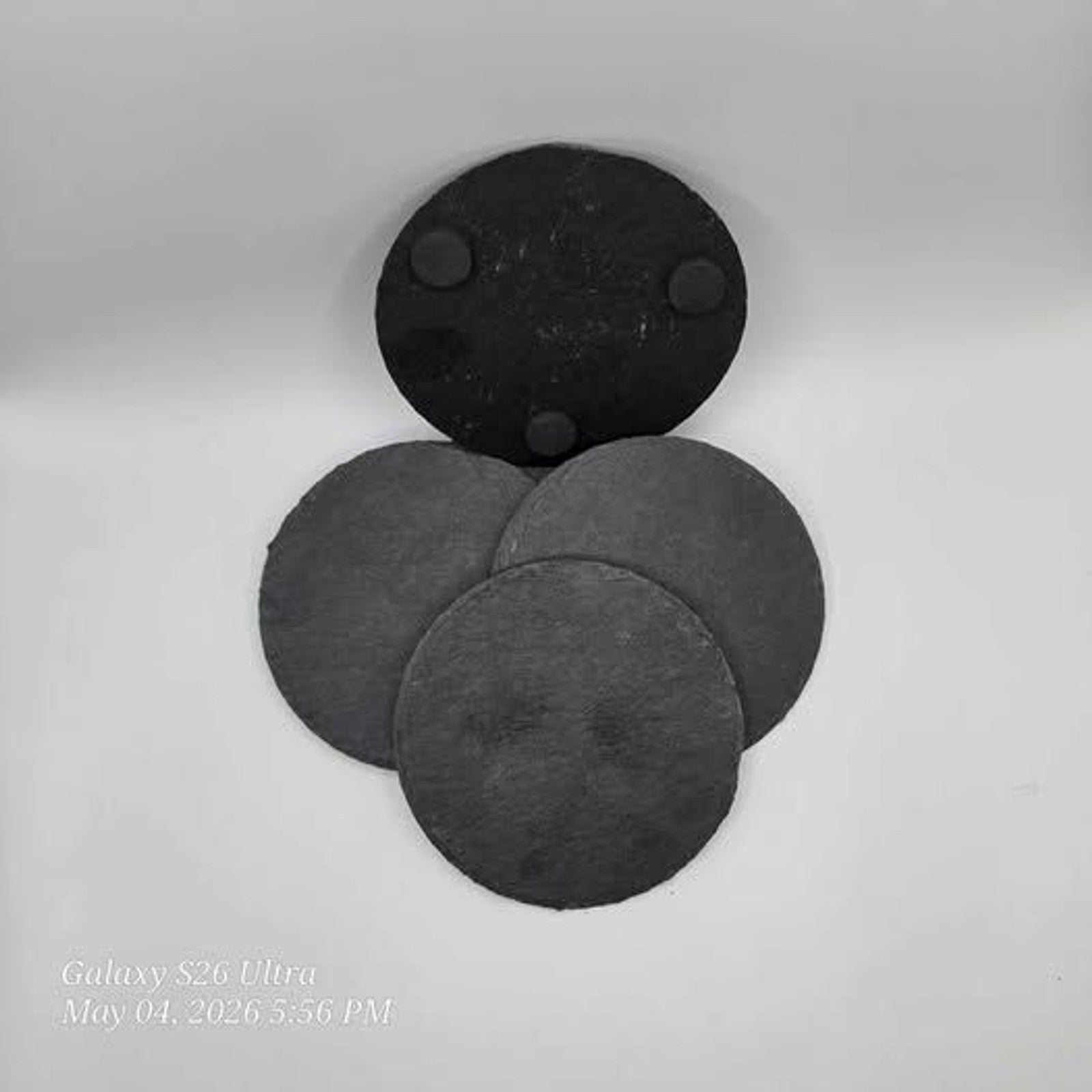 Set of 4 personalized slate coaster with your last name or image of choice laser