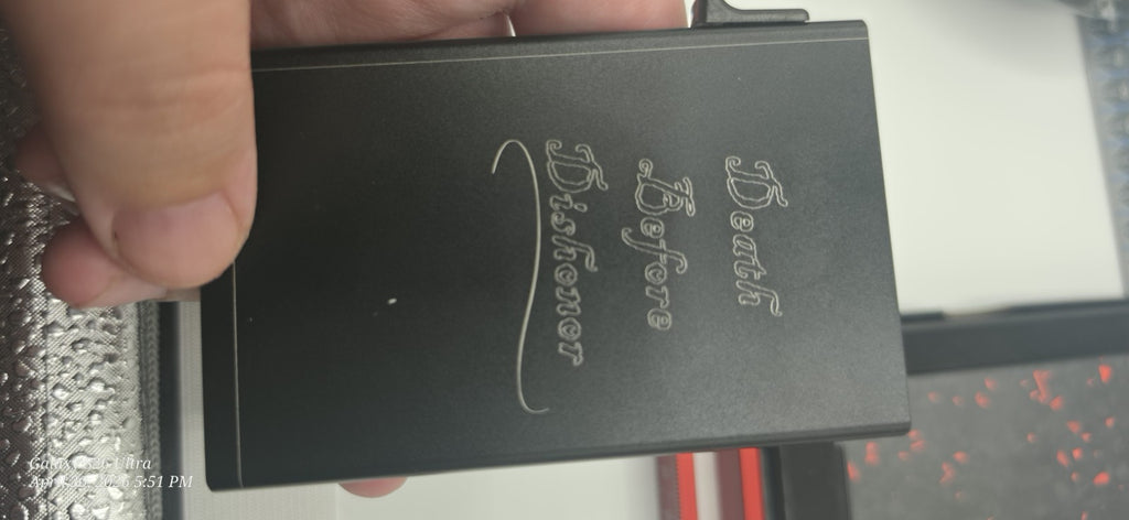 Black Minimalist Pop Up Smart Wallet Custom Engravings, Add Ons Available Men's