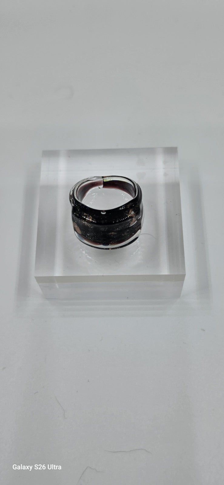 Handmade Multicolor Lampshade Rings, Asymmetrical Style, Size 7-9
