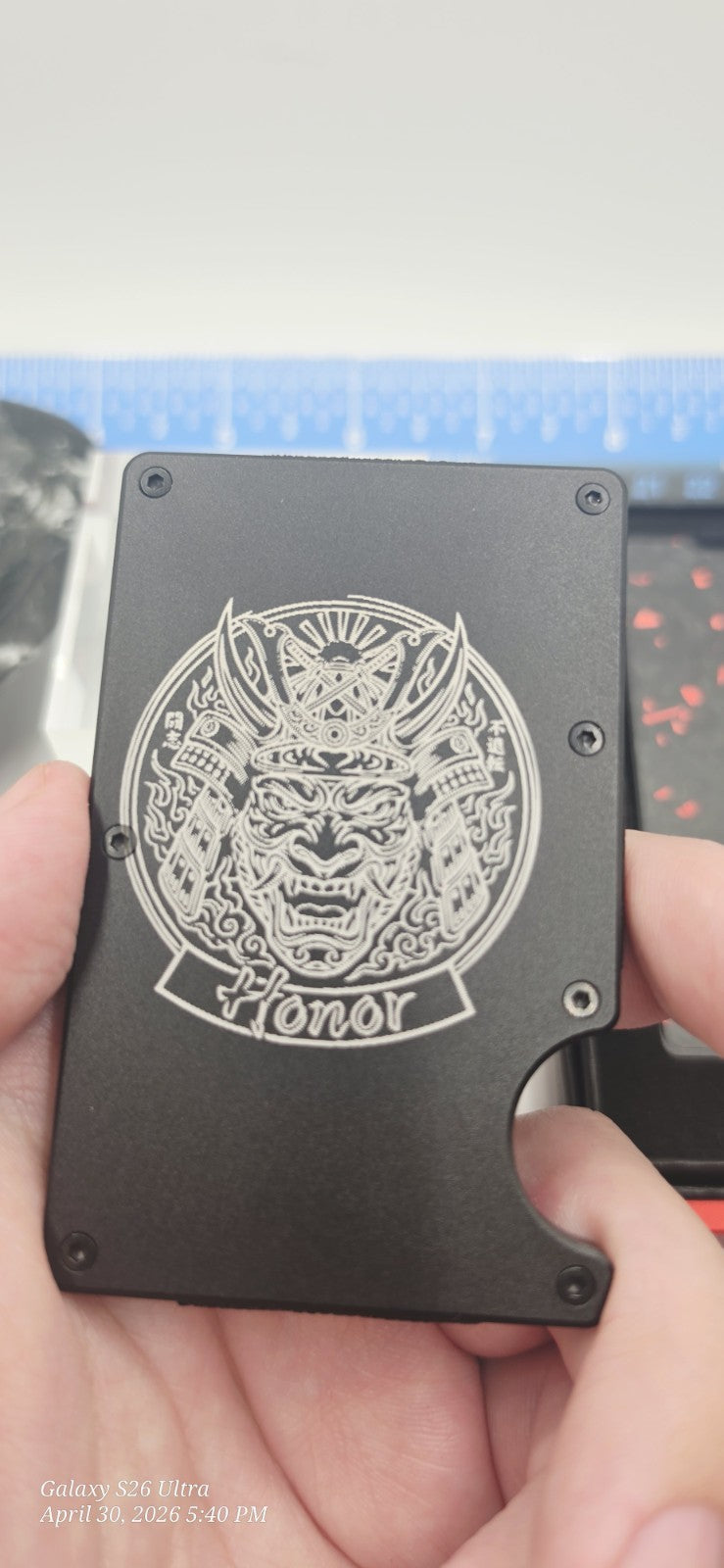 Custom Metal Wallet Card Holder w Cash Clip Lasered Art, Image or Initials? Lmk!